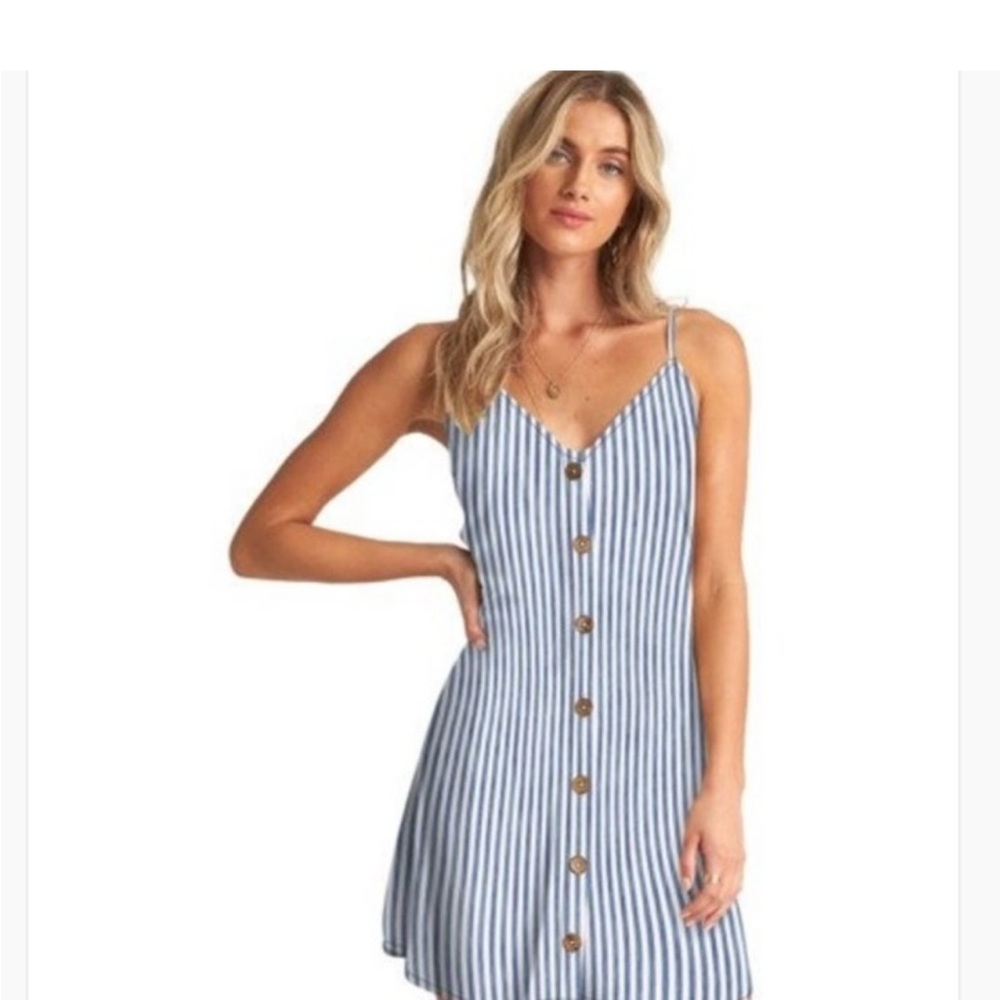 Billabong Striped Blue and White Summer Dress
